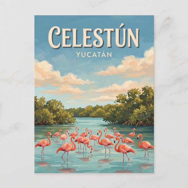 Celestún Mexico Postcard (Front)