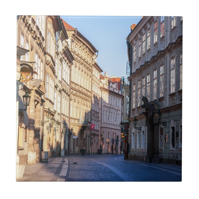 Celetna Street in Old Town of Prague Tile (Front)