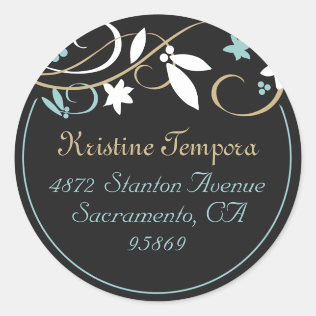 Celia Return Address Stickers (Front)