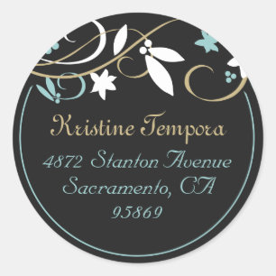 Celia Return Address Stickers
