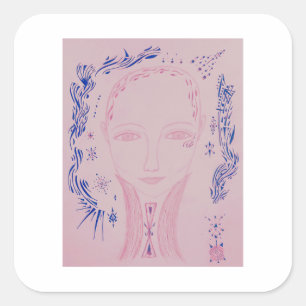 Celia Square Sticker