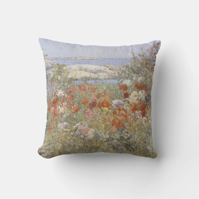 Celia Thaxter's Garden by Frederick Childe Hassam Cushion (Front)