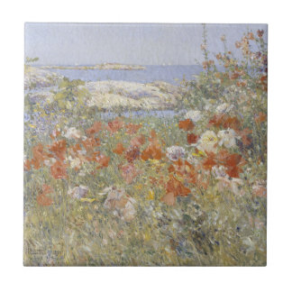 Celia Thaxter's Garden by Frederick Childe Hassam Tile