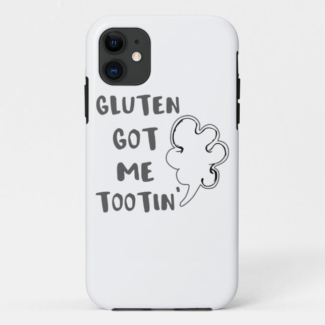 Celiac Awareness Gluten Got Me Tootin Case-Mate iPhone Case (Back)