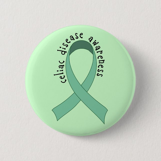 Celiac Awareness Ribbon Button (Front)