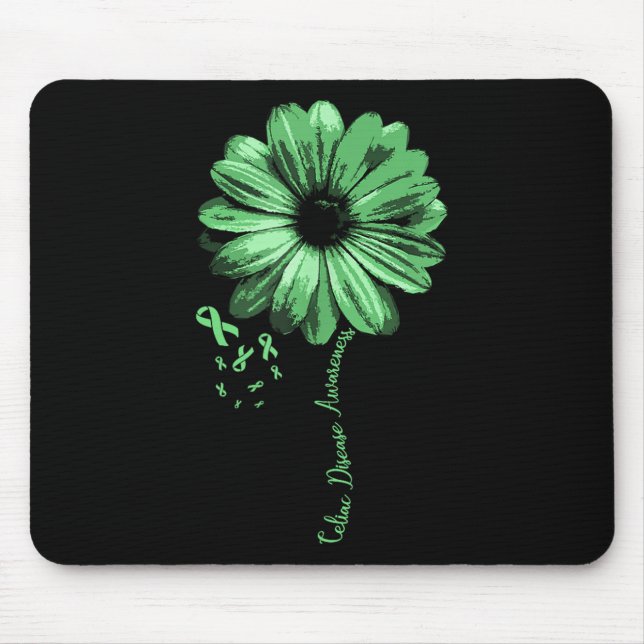 Celiac Disease Awareness Cluten Warrior Pretty Gif Mouse Mat (Front)