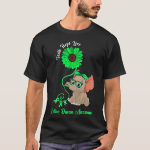 Celiac Disease Awareness Elephant Faith Hope Love T-Shirt