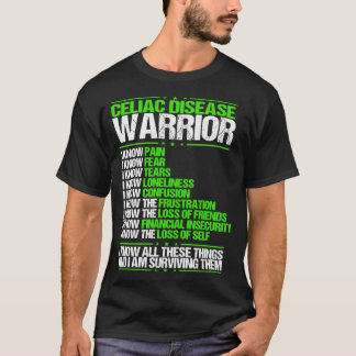 Celiac Disease Awareness I know Pain Green Ribbon T-Shirt
