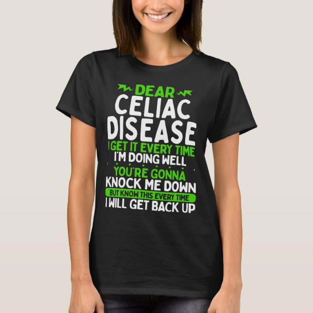 Celiac Disease Awareness Month Disease Ribbon T-Shirt (Front)