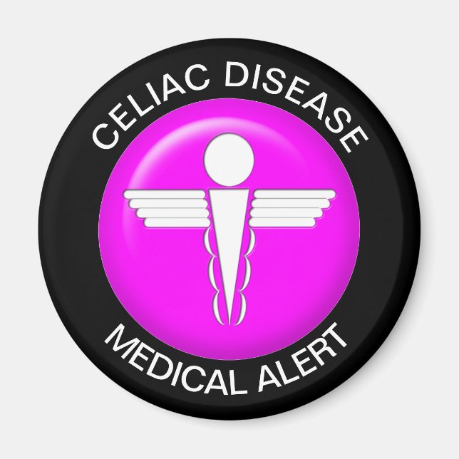 Celiac Disease Medical Alert Magnet (Front)
