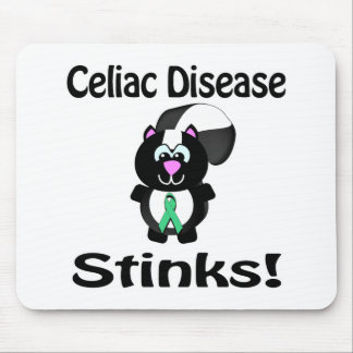 Celiac Disease Stinks Skunk Awareness Design Mouse Mat