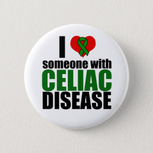 Celiac Disease Support Awareness Love Ribbon 6 Cm Round Badge