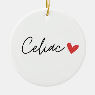 Celiac Heart Ceramic Tree Decoration