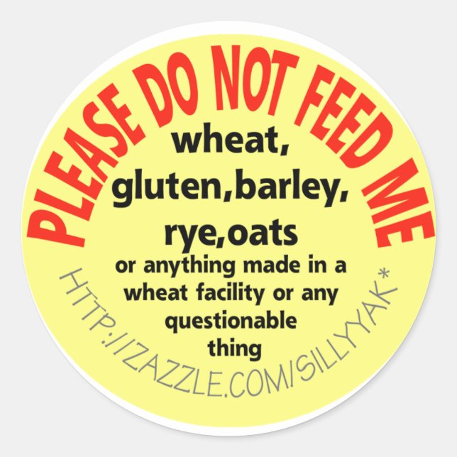 Celiac Sticker (Front)
