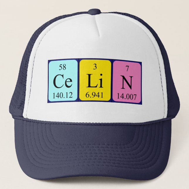 Celin periodic table name hat (Front)