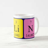 Celin periodic table name mug (Front Right)