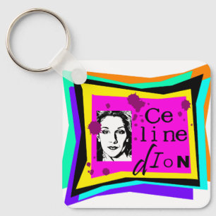 Celine Dion - pop art Key Ring