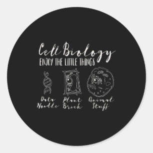 cell biology funny science  - nerdy   geeks classic round sticker
