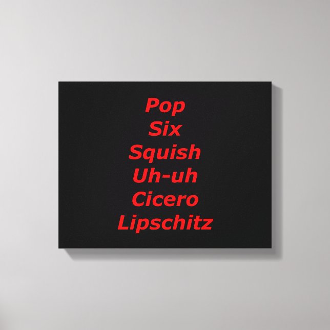Cell Block Tango Canvas Print (Front)