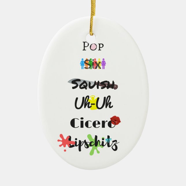 Cell Block Tango Ornament (Front)