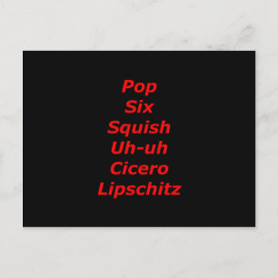 Cell Block Tango Postcard