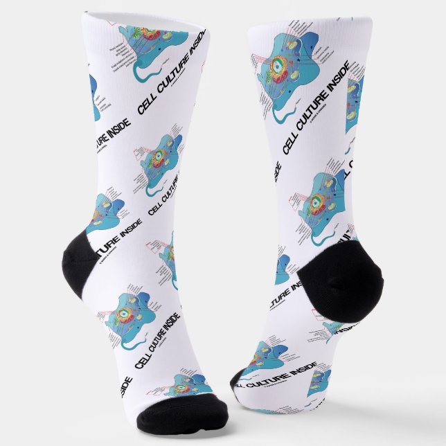 Cell Culture Inside Eukaryotic Cell Socks (Angled)