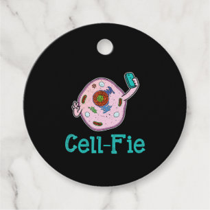 Cell-Fie Funny Biology Science Teacher Pun Gift Favour Tags