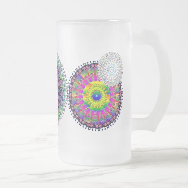 Cell Medallion Print Mugs (Right)
