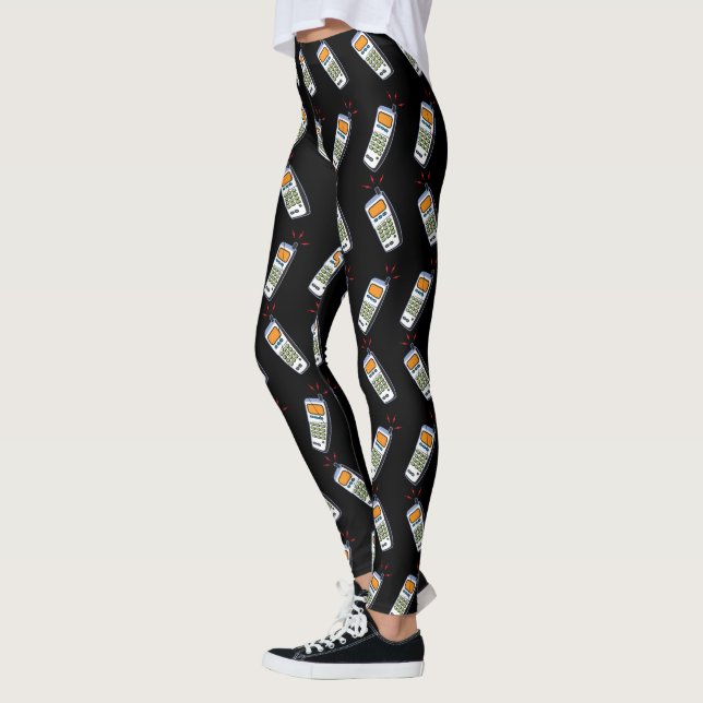 Cell mobile phone icon leggings (Left)