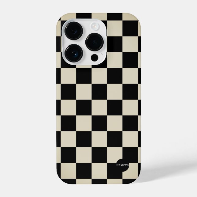 Cell Phone Case - HAMbyWG Checkers (Back)