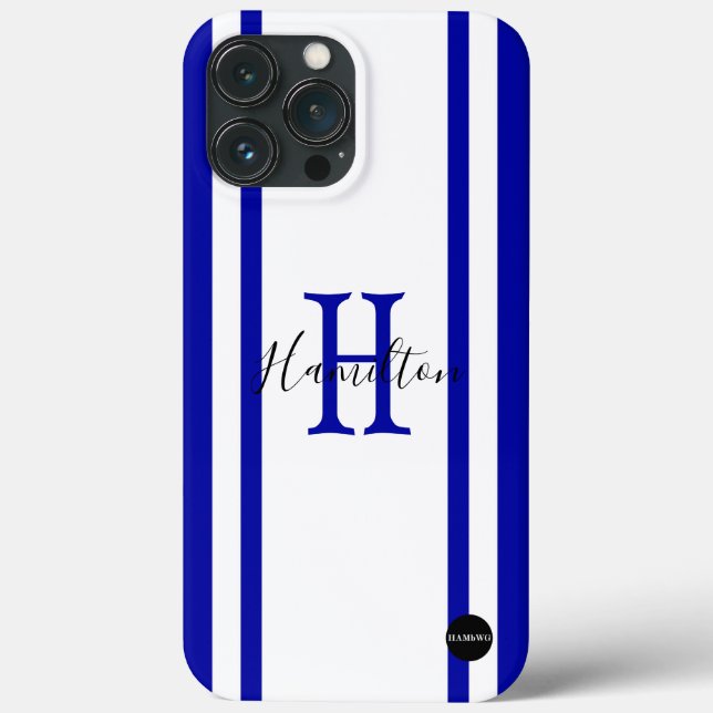 Cell Phone Case - HAMbyWG- White Stripe (Back)