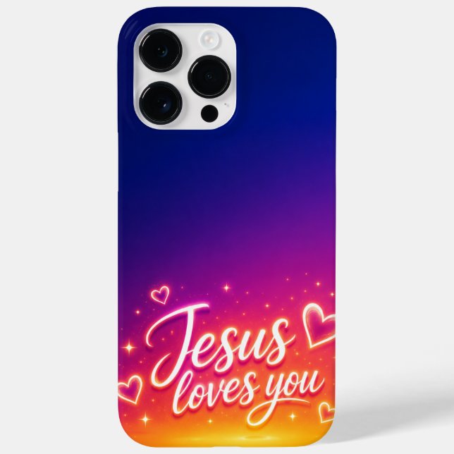 Cell Phone Case Jesus Loves You (Back)