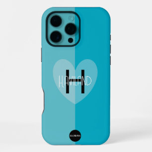 Cell Phone Case with Heart and MonogramHAMbWG