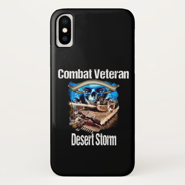Cell Phone Combat Veteran  Desert Storm. Case-Mate iPhone Case (Back)