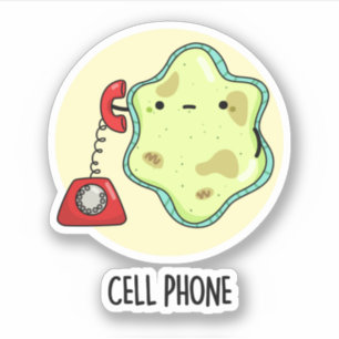 Cell Phone Funny Biology Science Pun 