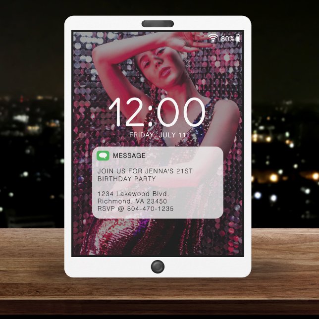 Cell Phone Lock Screen Birthday Party White (Cell Phone Lock Screen Birthday Party White
)