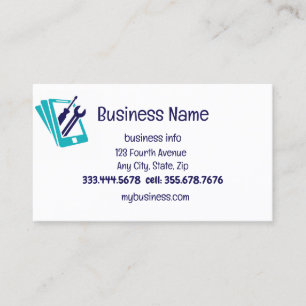 Cell Phone Repair Sales & Services Business Card