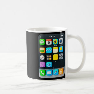 Cell Phone Screen Smartphone Mobile App Halloween  Coffee Mug