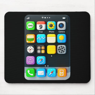 Cell Phone Screen Smartphone Mobile App Halloween  Mouse Mat