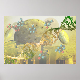 Cell with DNA Poster