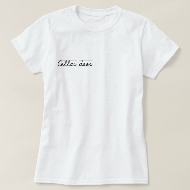 Cellar door Donnie Darko movie quote t shirt Zazzle