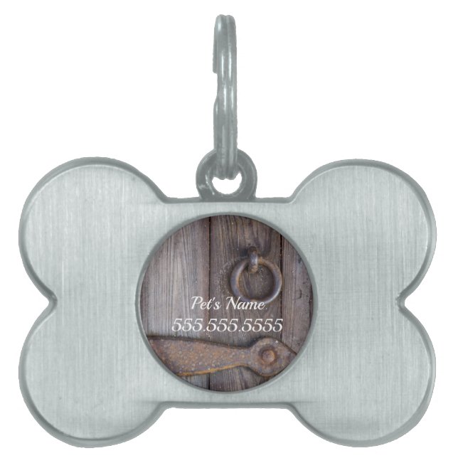 Cellar Door Handle Pet ID Tag (Front)