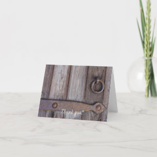 Cellar Door Handle Thank You Card