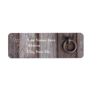 Cellar Door Handle Wedding Address Label