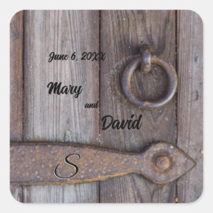 Cellar Door Handle Wedding Stickers
