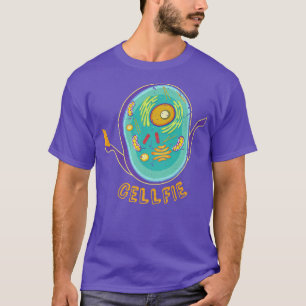 Cellfie Cellular Biology Teacher Science Student R T-Shirt