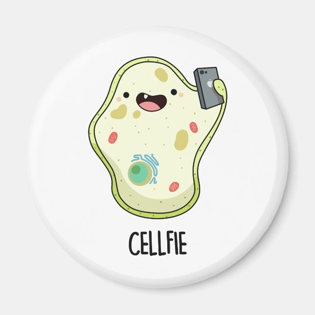 Cellfie Funny Biology Selfie Pun  Magnet (Front)