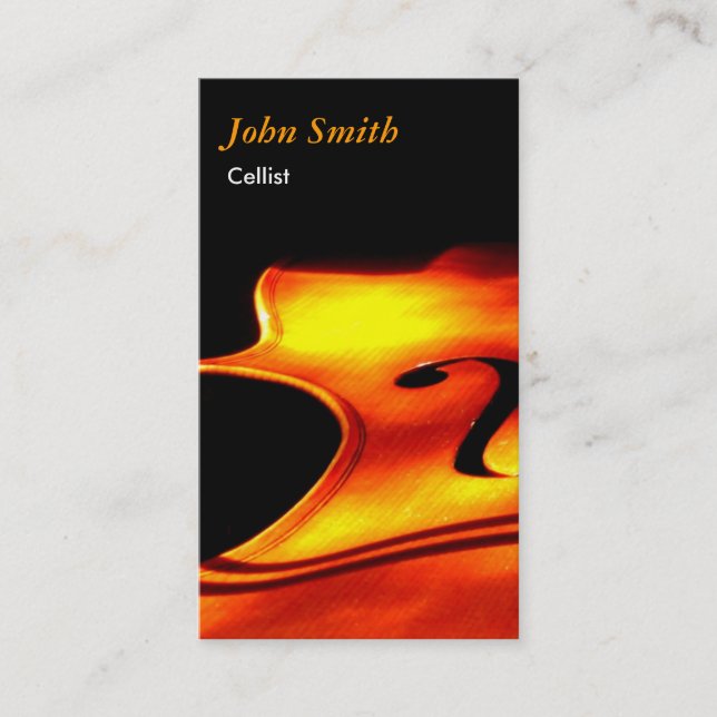 Cellist Business Card (Front)