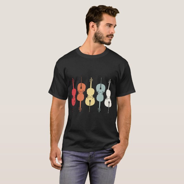 Cellist Cello Instrument T-Shirt (Front Full)