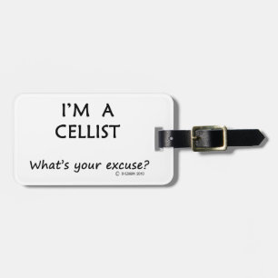 Cellist Excuse Luggage Tag
